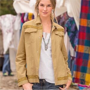 Sundance Sweet Safari Cotton Full Zip Jacket Size 2